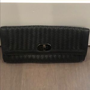 Banana Republic woven clutch